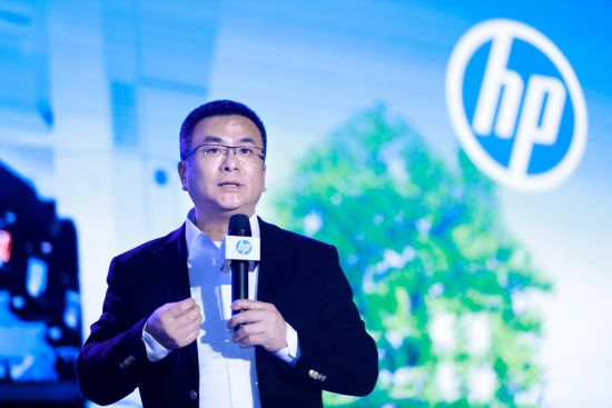 圖為惠普打印機(jī)與耗材產(chǎn)品事業(yè)部中國區(qū)總經(jīng)理金衛(wèi)東。（鐘欣攝）