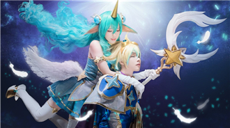 韓國團(tuán)體COS英雄聯(lián)盟魔法少女