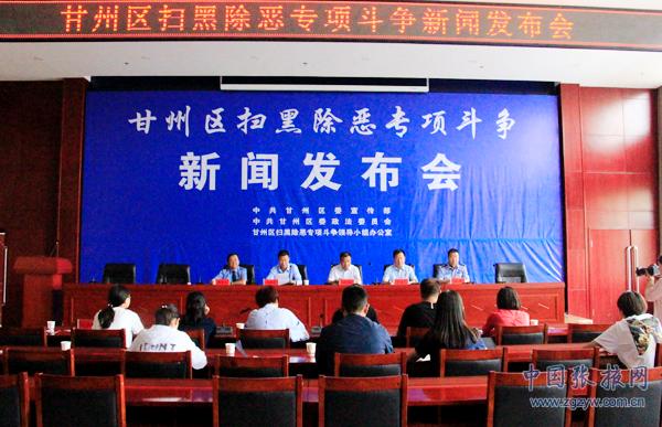 甘州區(qū)召開掃黑除惡專項斗爭新聞發(fā)布會
