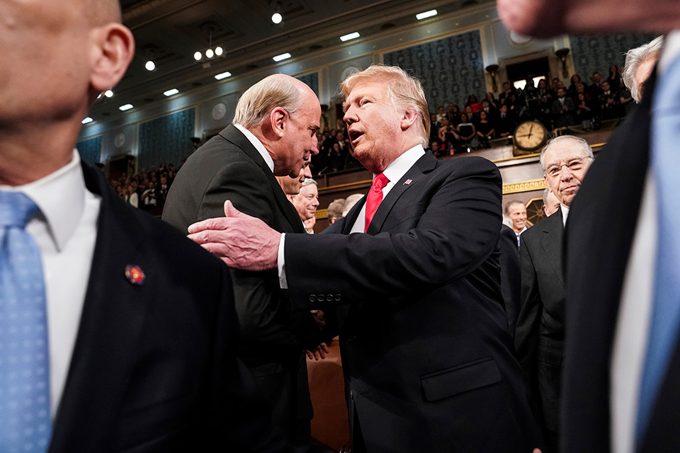 美國總統(tǒng)特朗普發(fā)表上任后第二次國情咨文