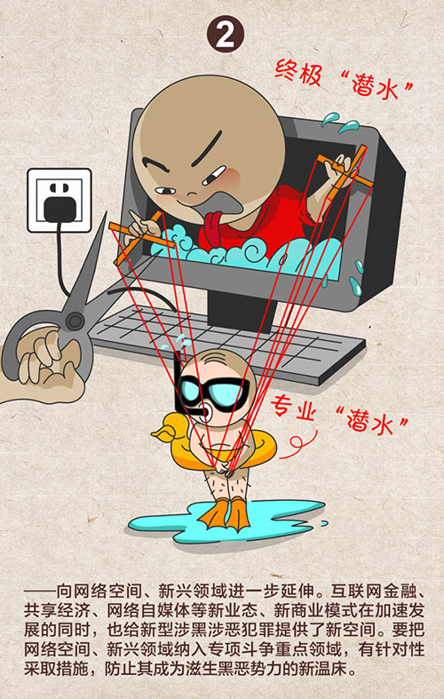 中央紀(jì)委發(fā)布漫畫透露2019掃黑除惡六大方向